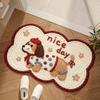 Cartoon Imitation Wool Bathroom Floor Mat - Absorbent, Anti-slip Toilet Rug and Door Mat