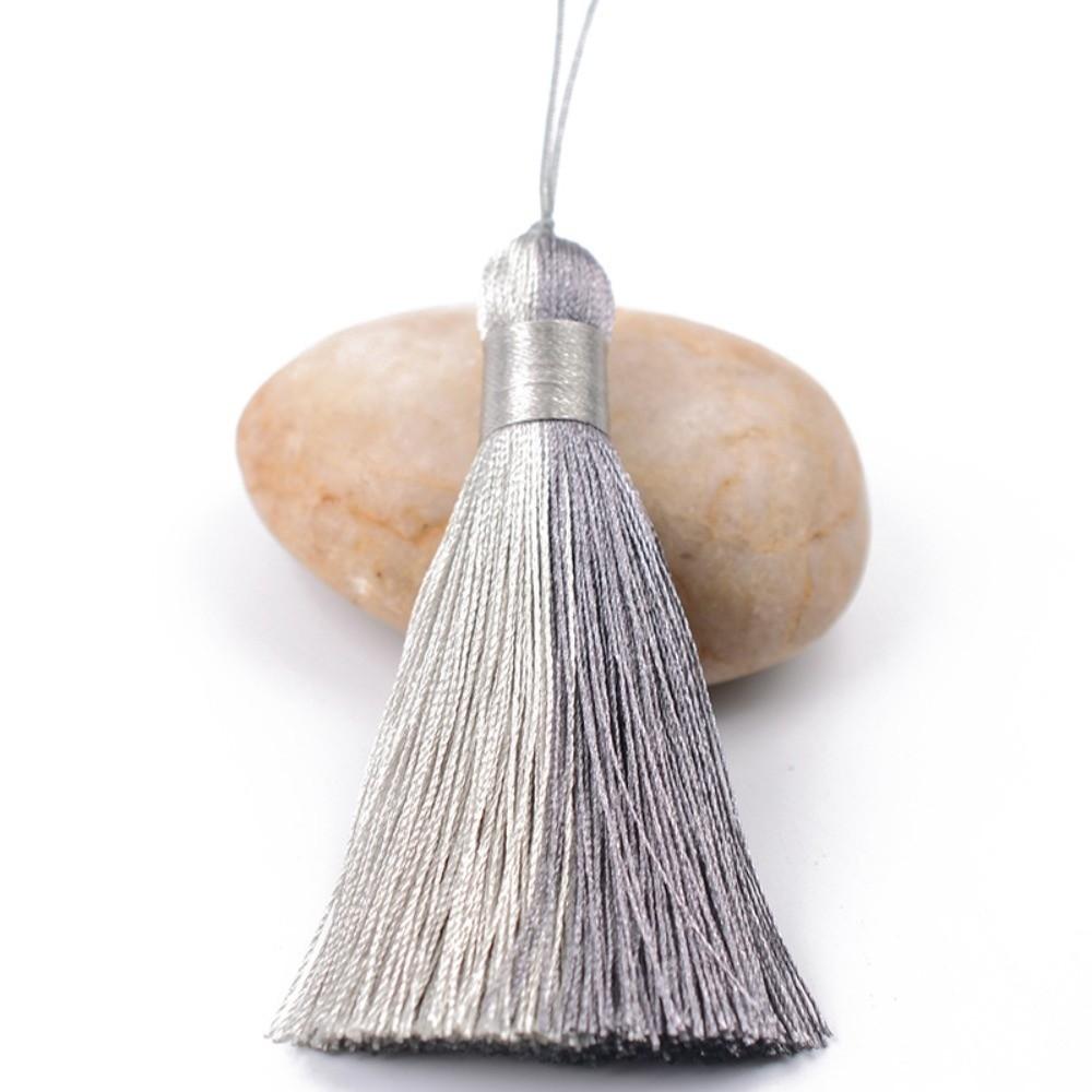 Soft Thread Fringe Tassel Charm Two-Tone Color Gradient Tassel Ornament  For Jewelry DIY
