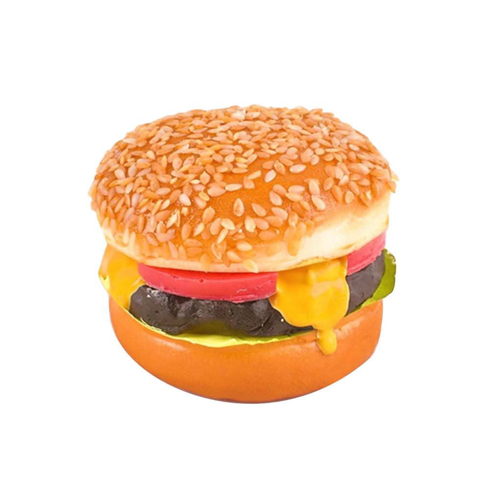 Imitation Hamburger Bread Models Artificial Food Bread Model PU Texture Perfect for Home Decor and Party Displaying