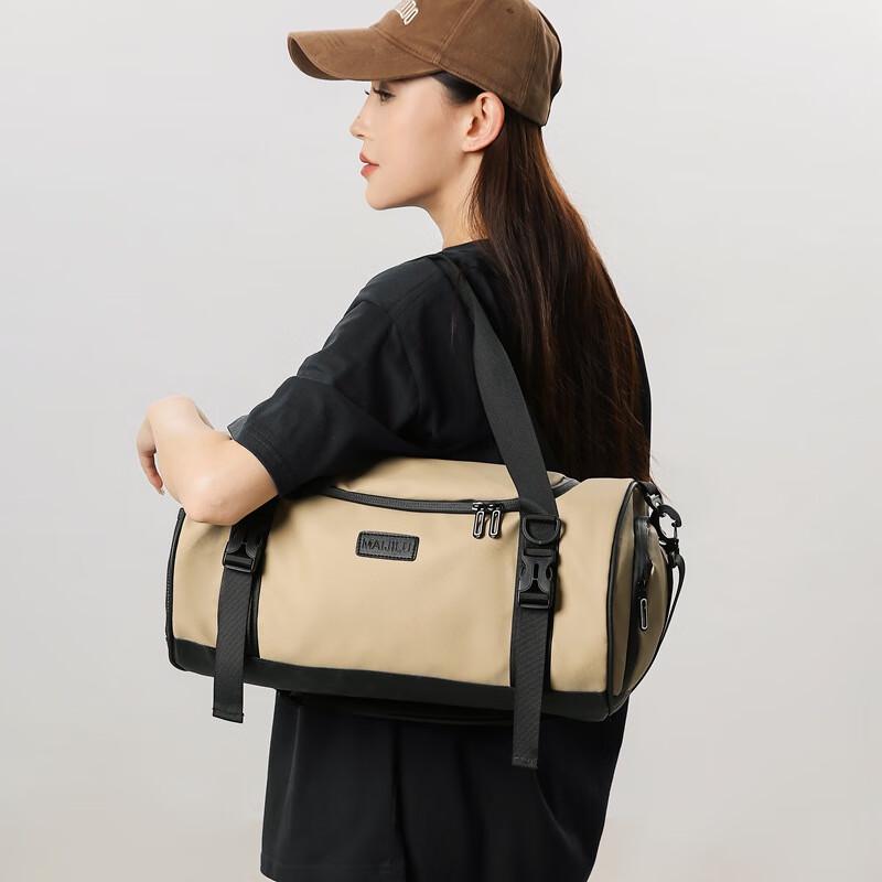 KANDEXS Unisex Sports Duffel Bag with Yoga Mat Strap & Shoe Compartment