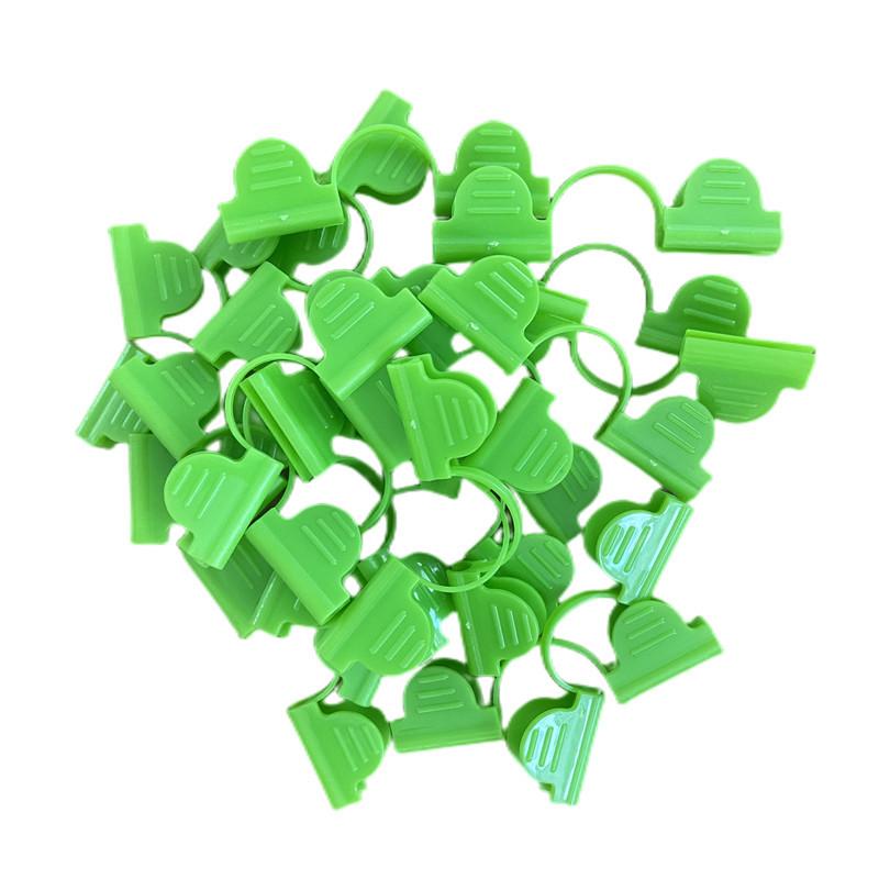 10pcs Green PP Double Head Plastic Clips 4/5/6/7mm Greenhouse Film Fasteners for Hoops Garden Tunnels Poly Tunnels