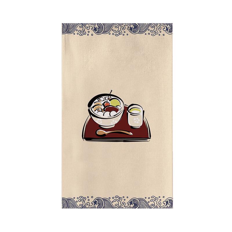 Japanese Sushi Restaurant Signboard Tea Room Kitchen Partition Door Head Curtain Flag Curtain Window Ramen Izakaya Short Curtain
