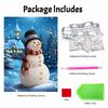 Christmas Snowman Church Pearl Painting Art Painting Kit Handmade Diy Home Decoration Painting