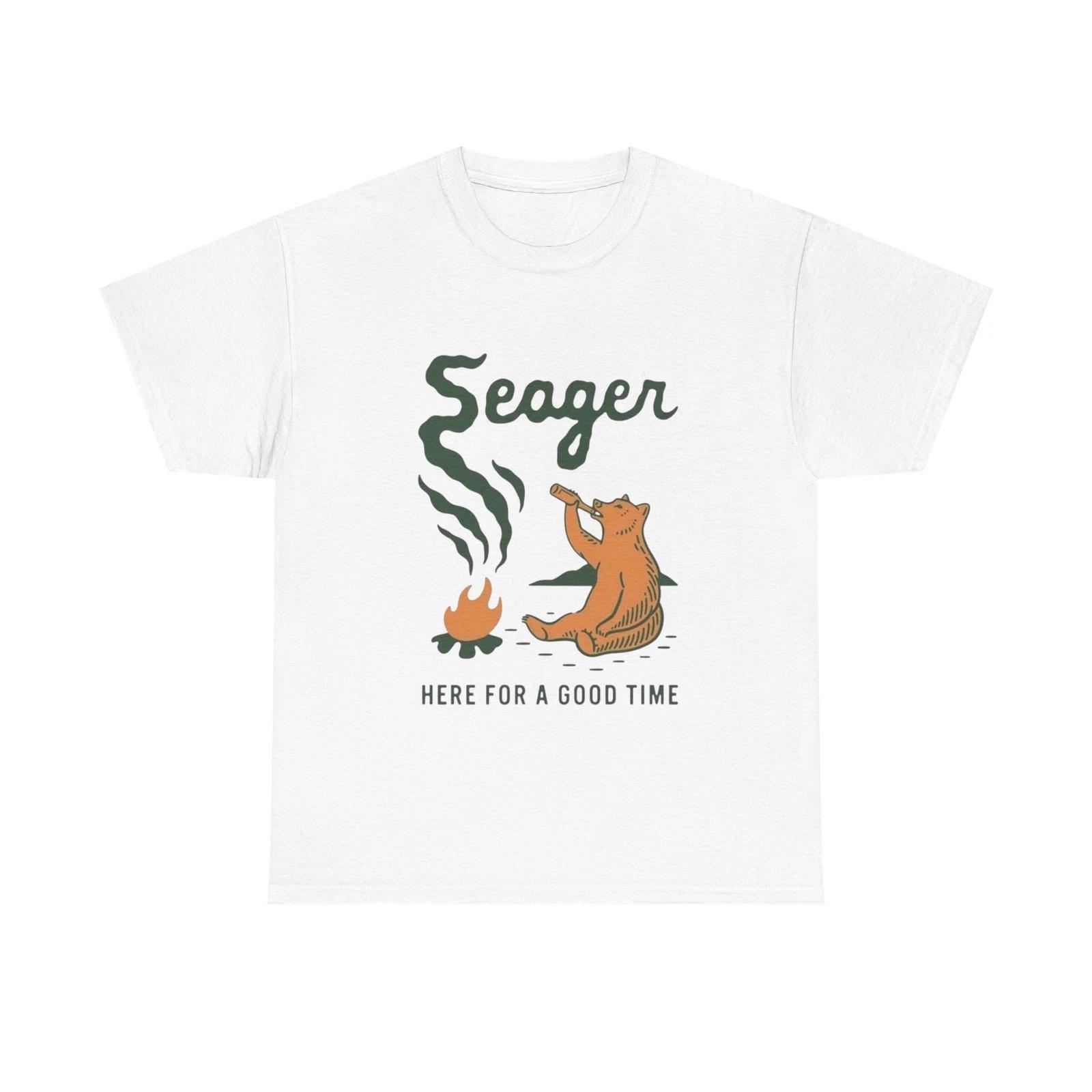 Seager Here For A Good Time Graphic T Shirt Unisex Heavy Cotton Tee S