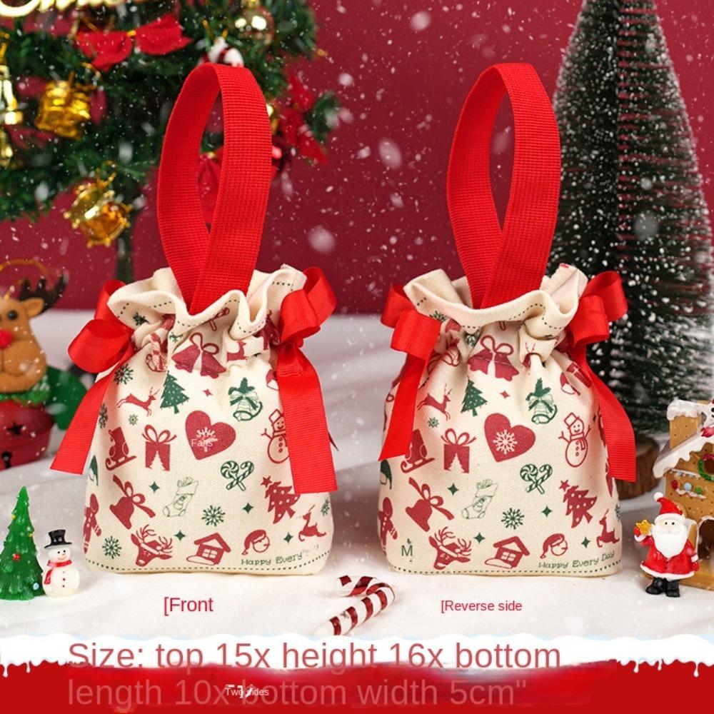 Sac de bomboane de nuntă de mare capacitate, cutie de bomboane cu desene animate, portabil, sac de cadouri de Crăciun, petrecere de nuntă