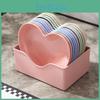 Snacks Plates Creative Simple Plates Thickened Antidrop Spitting Bone Saucers Plastic Fruit Plates Love Shapes Dropresistant Plates