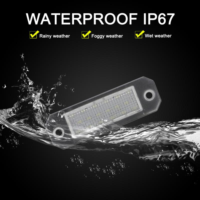 12V LED Lampa Tablicy Rejestracyjnej Do VW Transporter T5/T6 2003-2019 Caddy 2004-2017 Biały Zespół Lampy Tablicy Rejestracyjnej