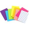 Eastern Wolf 8 Pads Lined Sticky Notes 4x6 in, Sticky Notes with Lines, Self-Stick Note Pads 8 Bright Multi Colors, 35 Sheet/Pad