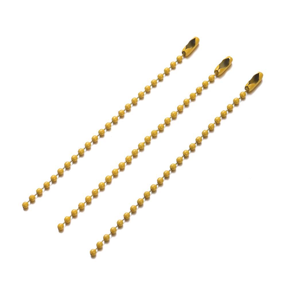 10/20pcs Colorful Ball Bead Chains Fits Key Chain Hand Tag Connector For DIY Bracelet Jewelry Making Accessorise Length 10CM