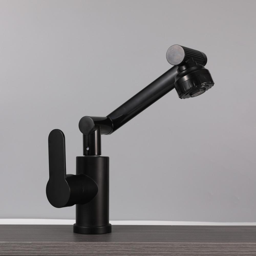 Baterii Extensibile Calde și Reci Baterii cu Braț Robotic Rotativ Baterii din Oțel Inoxidabil Pentru Bucătării Baterii pentru Lavabo Pentru Toalete Baterii pentru Lavabo