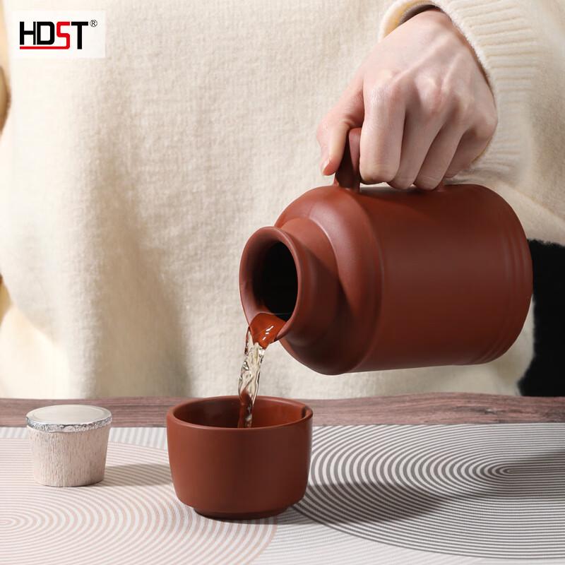 Premium Zisha Purple Clay Stewing Teapot & Teacup Set