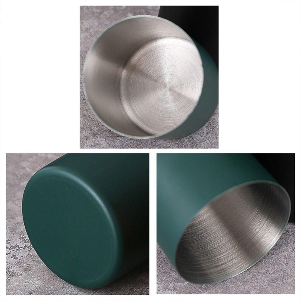 1pcs Thickened Pen Container Stainless Steel Stationery Storage Bucket Simple Pen Holder  Students