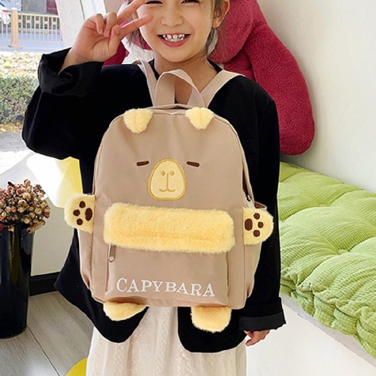 Sweet Cartoon Backpack for Girl Plush Backpack Large Capacity Backpack Book Bag Lovely Dolls Bag Student School Bag