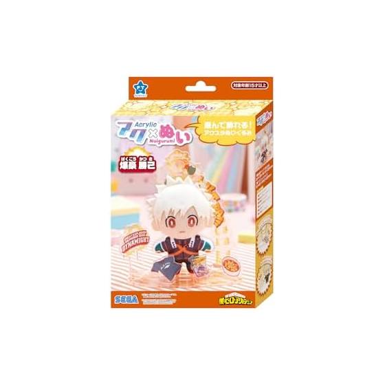 SEGA FAVE Acrylic Nuigurumi My Hero Academia Katsuki Bakugo Acrylic Stand Mascot Plush