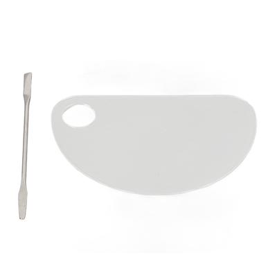 Paint Pallet Acrylic Transparent Semi Circular Avoiding Pollution Smooth Surface Paint Mixing Palette