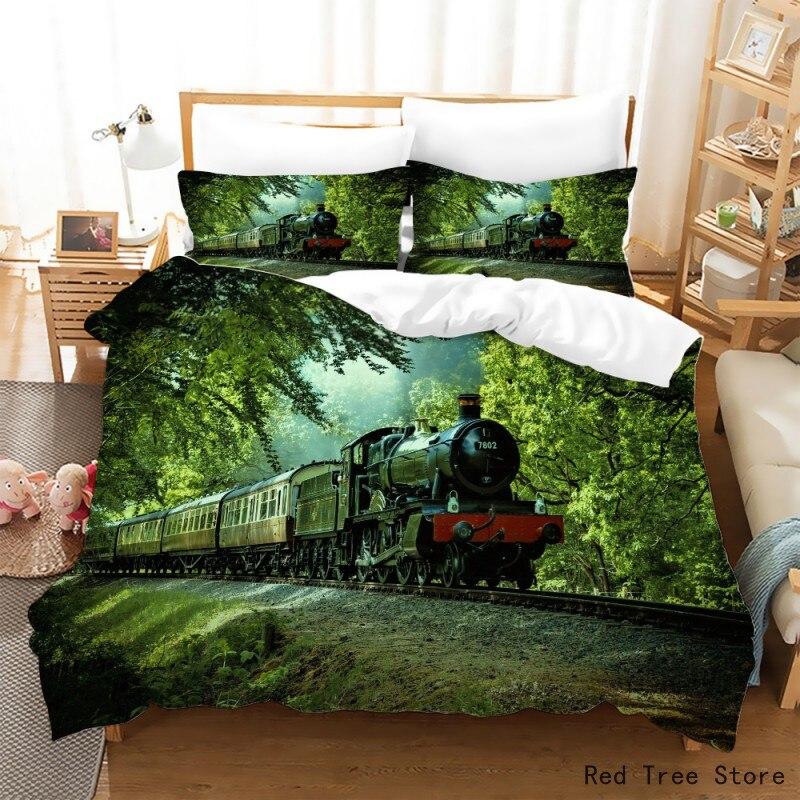 kids train bedding