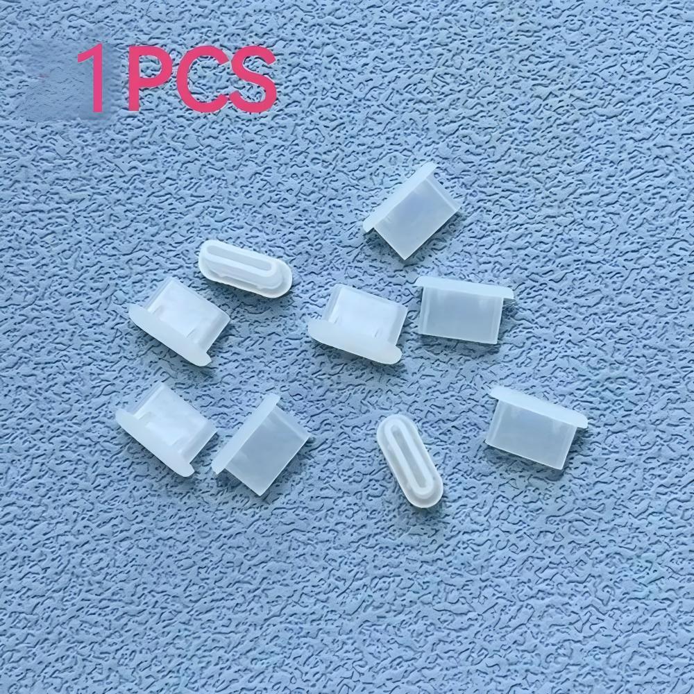 Type-C Dust Plug Silicone USB C Port Cover Cap Charger Port Protector Compatible with Most USB C Phones Laptops Black