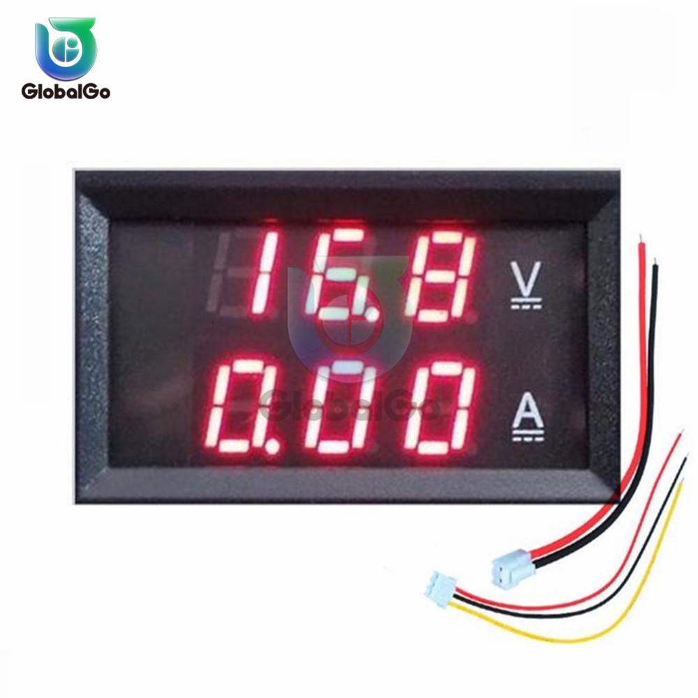 DC 100V 10A Mini 0.28inch LED DC Digital Voltmeter Ammeter Amp Volt Current Ampere Meter Tester Amperemeter Car Outdoor Indoor