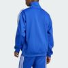 Adidas Adicolor Stehkragen Trainingsjacke Gestreift Langärmlig Amerikanisches Sweatshirt Herren Tops Durchscheinend-Blau IX5216