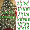 Green Elf Style 26 Letters Christmas Tree Hanging Ornaments DIY Craft Gift Tag Merry Christmas Decoration for Home 2026 New Year