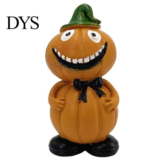 Weather-resistant Halloween Ornaments Pumpkin Figure Ornaments, Hand-Painted Resin Decorations with Unique Garden Expressions, Figurine for