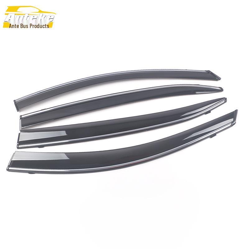 Sylphy Rain Guards & Deflectors with Bright Plastic Trim - Decorate and Protect Your Car (Fits 20 Models)