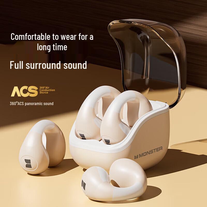 

Monster XKT29 Ultra-Light Open-Ear Clip-On Sport Earbuds