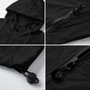 Men's Lightweight Hooded Sun Protection Jacket UV Resistant Outdoor Windbreaker with Zipper Pockets and Adjustable Drawstrings for Travel