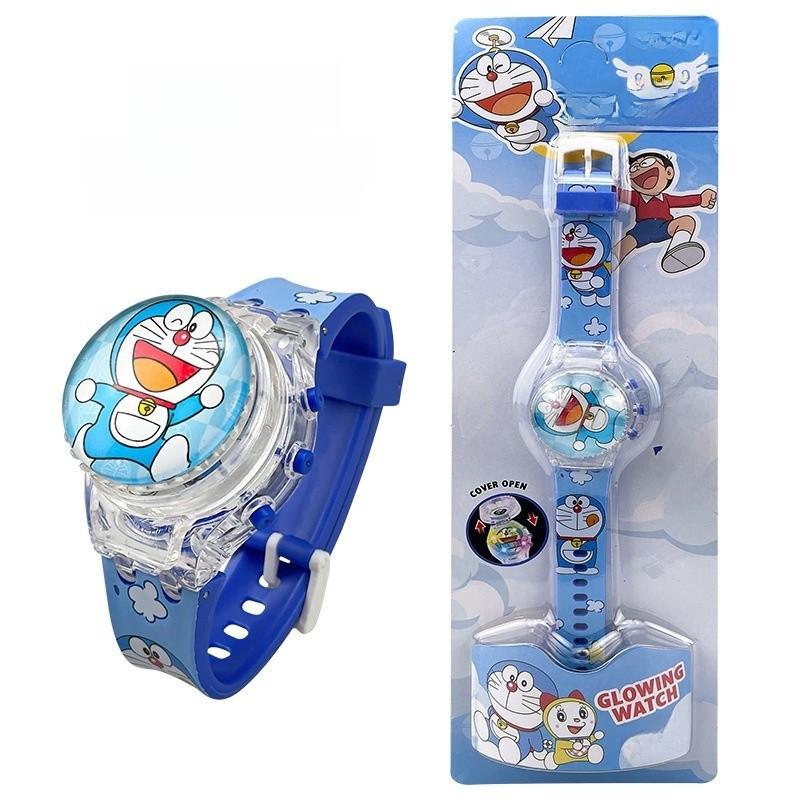 Hello Kitty Otočný flip kryt Lehký hudební hodinky Pro děti Interaktivní Decora