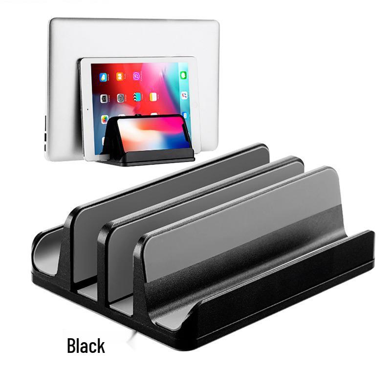 Vertical Metal Desk Storage Rack for Gaming Laptop, Macbook, iPad, and Tablets