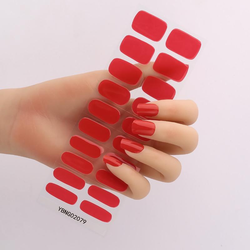 Semi-curing Light Therapy Nail Stickers Gel Nail Stickers Semi-curing Light Lamp Nail Stickers Harden, Last Long and Are Waterproof