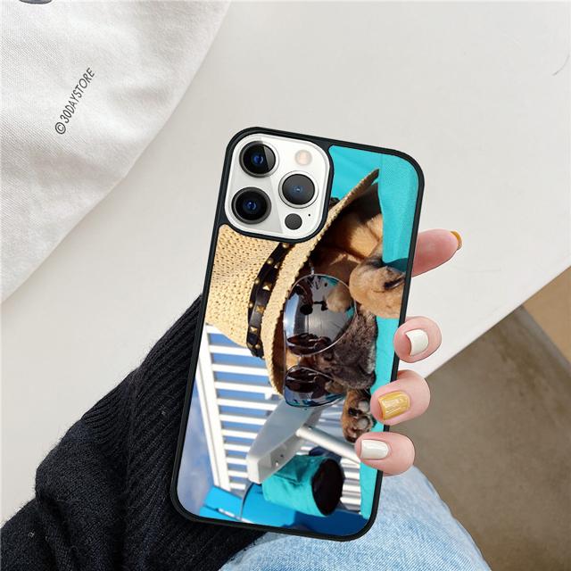Animal Butterfly Dog Pug Phone Case Cover For iPhone 17 Air 15 16 14 13 12 Pro Max 11 Pro Max Plus Coque Shell