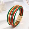 Bohemian Multi-Layer PU Leather Women's Bracelet - Fashionable & Versatile Wristband