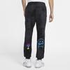Nike Graffiti Embroidered Basketball Sport Fleece-Lined Knit Sweatpants Men Bottoms Black CU3624-010