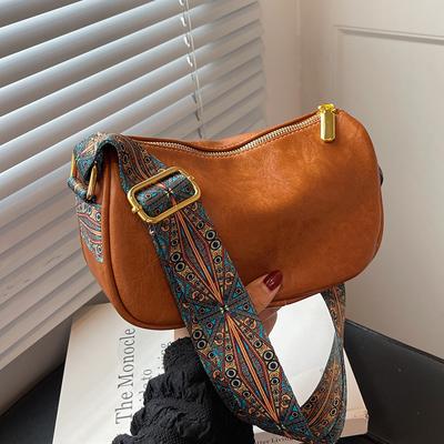 Bolsas crossbody de verão para mulheres 2024 tendência da moda vintage pequeno design de couro travesseiro bolsas de ombro e bolsas