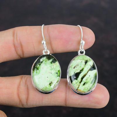 Australian Chrome Chalcedony Earring 925 Sterling Silver Earrings Handmade Earring Genuine Gemstone Jewelry Dainty Earring Gifts For Mother