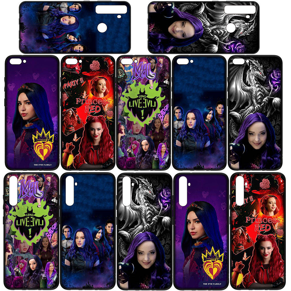 for Samsung Galaxy S24 S23 iPhone 16 15 14 Xiaomi Redmi Note 13 12 11 10 8 Plus 9 Pro Max X XR A16 A06Phone Case Anime Descendants OPPO Huawei Cover