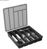 Silverware Drawer Organizer Expandable Utensil Tray for Kitchen Adjustable Flatware and Cutlery Holder Black Cutlery Organiser