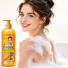 BIOAQUA Kurkuma Aufhellendes Verjüngendes Peeling Duschgel für den Körper 500ml, Natürliche Pflanzenextrakte Peeling Duschgel für Tiefenreinigung & Aufhellung der Haut