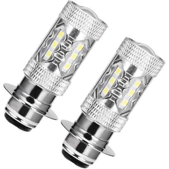 80W Upgrade Lights Bulbs Super White Replacement for Yamaha Banshee 350 YFZ350 Big Bear YFM350 YFB250 Timberwolf (Pack of 2)