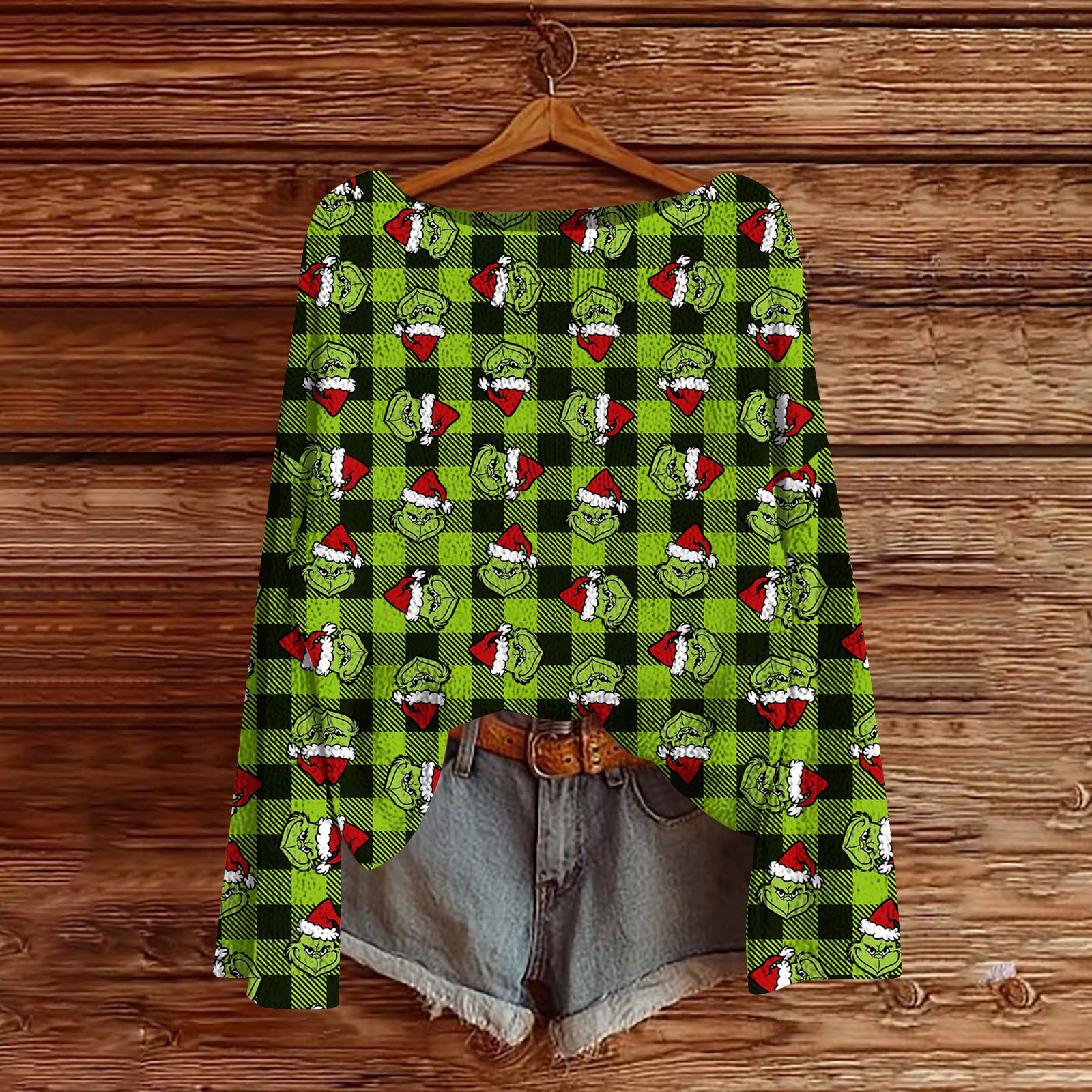 

Женский модный свитер с рождественским принтом, легкий, повседневный трикотажный пуловер с длинным рукавом M