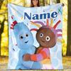 Customizable In the Night Garden Throw Blanket – Personalized Name, All-Season Cozy Snug Blanket, Machine Washable, Personalized Blanket
