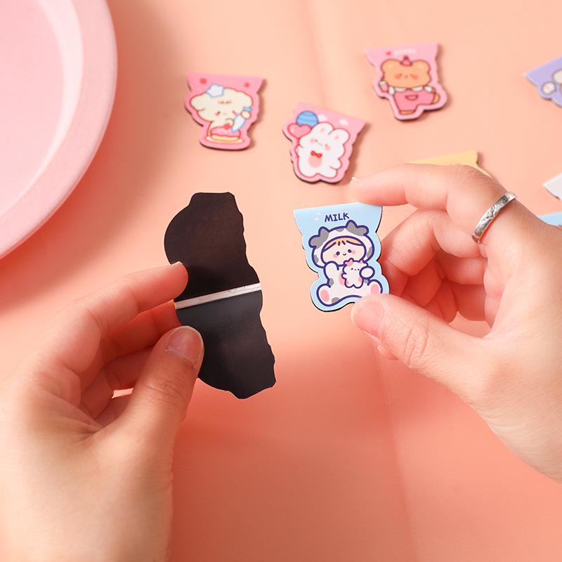 Roztomilá kreslená magnetická záložka - Ideální pro studenty, milovníky papírnictví a jako malý dárek k promoci