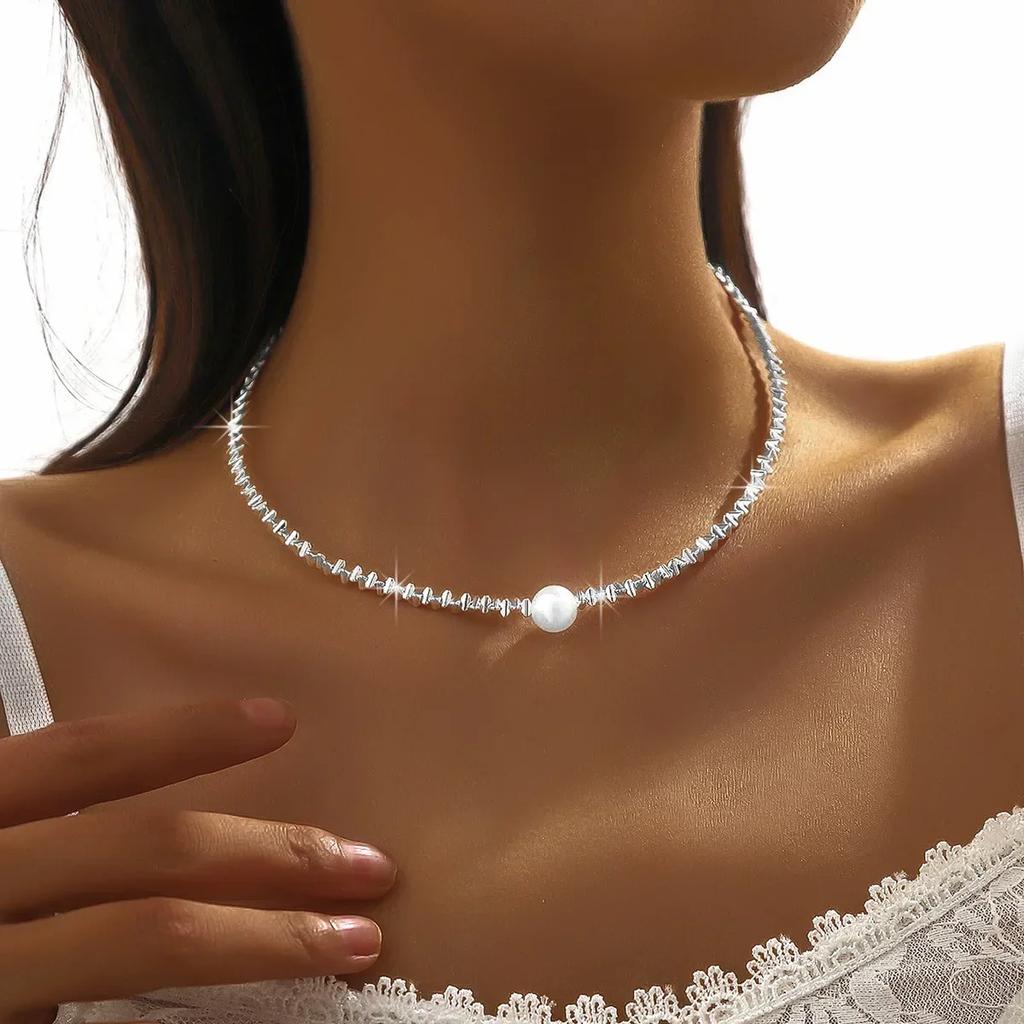 New Temperament Shiny Double Layer Cross Pendant Cross Pendant Necklace for Women Charm Collarbone Chain Jewelry Accessory Gift