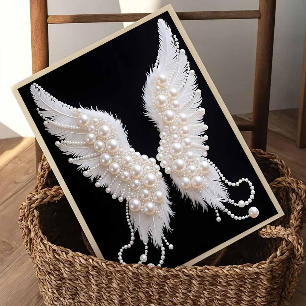 DIY Wings Diamond Art Kits Without Frame 35x45cm Gem Art Diamond Painting Kits for Adults/Beginners Gift Idea Home Wall Decor