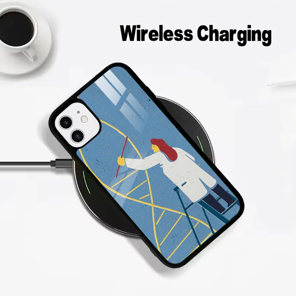 S-Wissenschaft DNA Biologie Für IPhone17 16 15 14 13 12 11 Plus Pro Max Plus Kabelloses Ladegerät Handyhülle