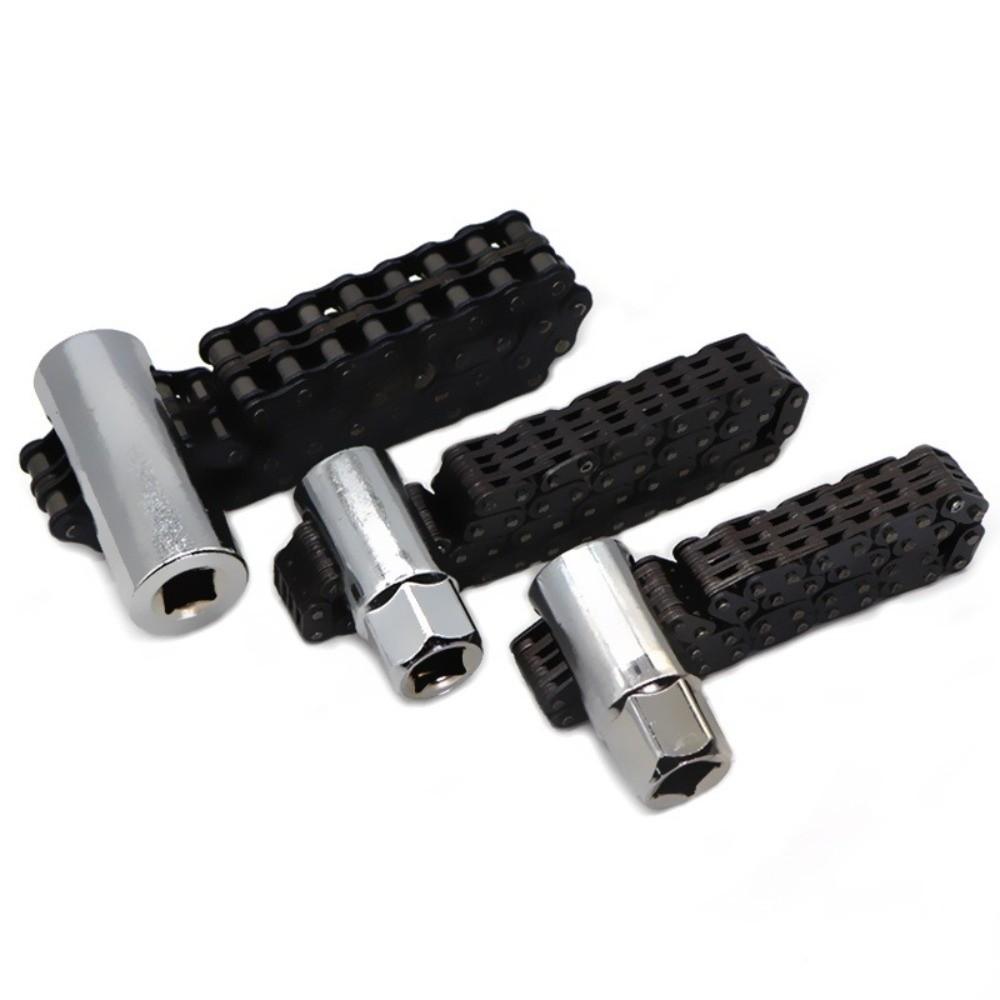 14cm Length Chain Type Wrench Double Chain Oil Filter Remover For Auto Car Repair