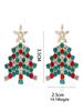 Colorful Christmas Earrings Earrings Simple Sweet Cutout Long Christmas Series Star Earrings
