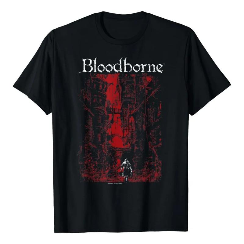 Camiseta Bloodborne Red City Background S разноцветный