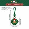 Lightweight Leather Keychain PU Leather Couple Christmas Pendant  Couple Holiday Gift